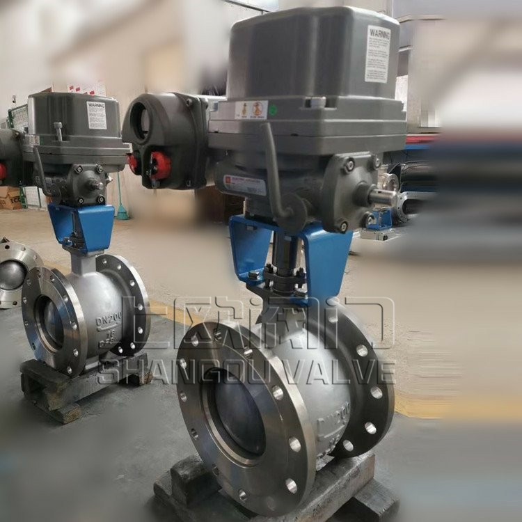 上欧阀门 厂家 VQ47H电动V型球阀