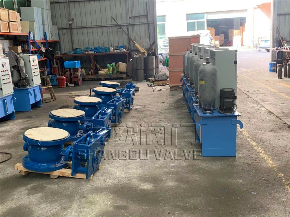 上欧阀门 全通径偏心半球阀 PQ740F/H液控偏心半球阀缓闭止回价格