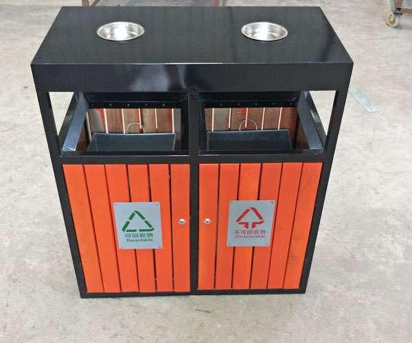 深圳钢木垃圾箱厂家 钢木垃圾箱 垃圾桶报价