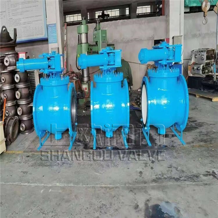 上欧阀门 循环水泵出口液控偏心半球阀 PQ740F/H蓄能式液控偏心半球阀价格自来水厂泵房