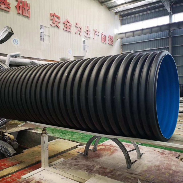 HDPE双壁臂波纹管聚乙烯市政工程排污管中空壁缠绕管pe排水管克拉管