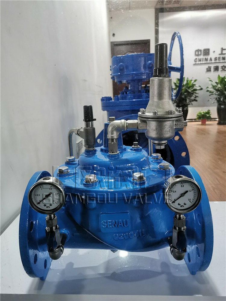 上欧阀门  先导活塞式减压阀图片 200X稳压减压阀不锈钢图片