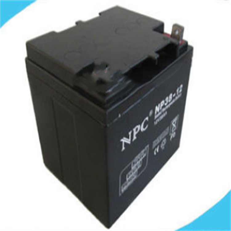 NPC 蓄电池 12v38ah 原装正品NPC 电瓶 直流屏UPS专用包邮
