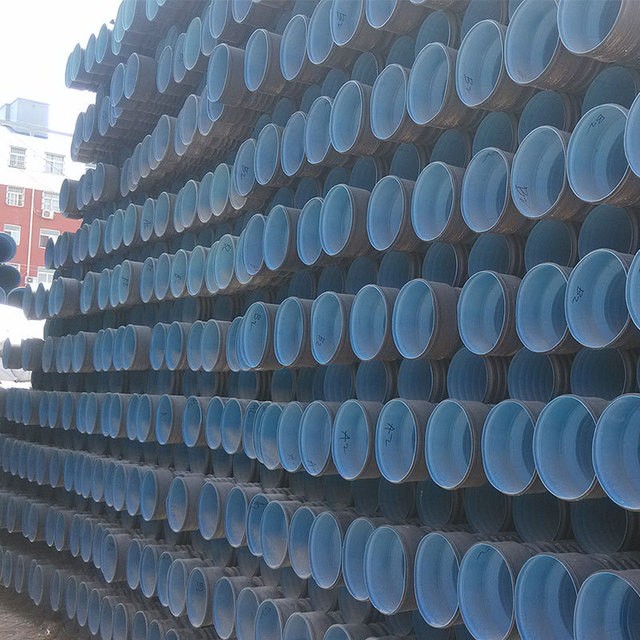 HDPE双壁波纹管国标波纹管电力通信穿线波纹管PE排水排污塑料管道