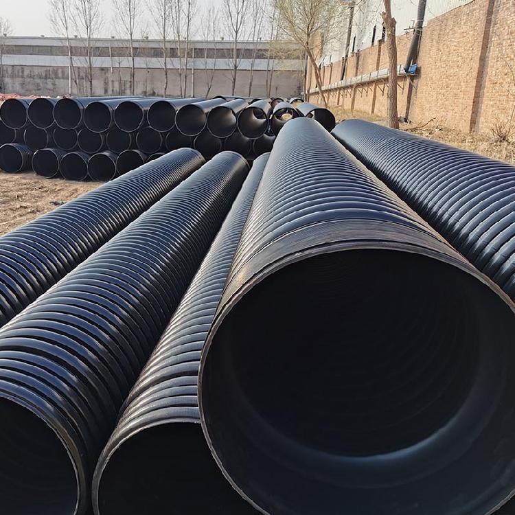 波纹管供应厂家  HDPE双壁波纹管 国标8级大口径 pe波纹管 市政排水排污管