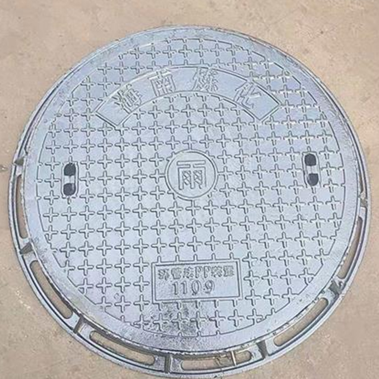 球墨铸铁井盖 方井圆丼 铸铁井盖井座可开发票 各种尺寸防沉降井盖