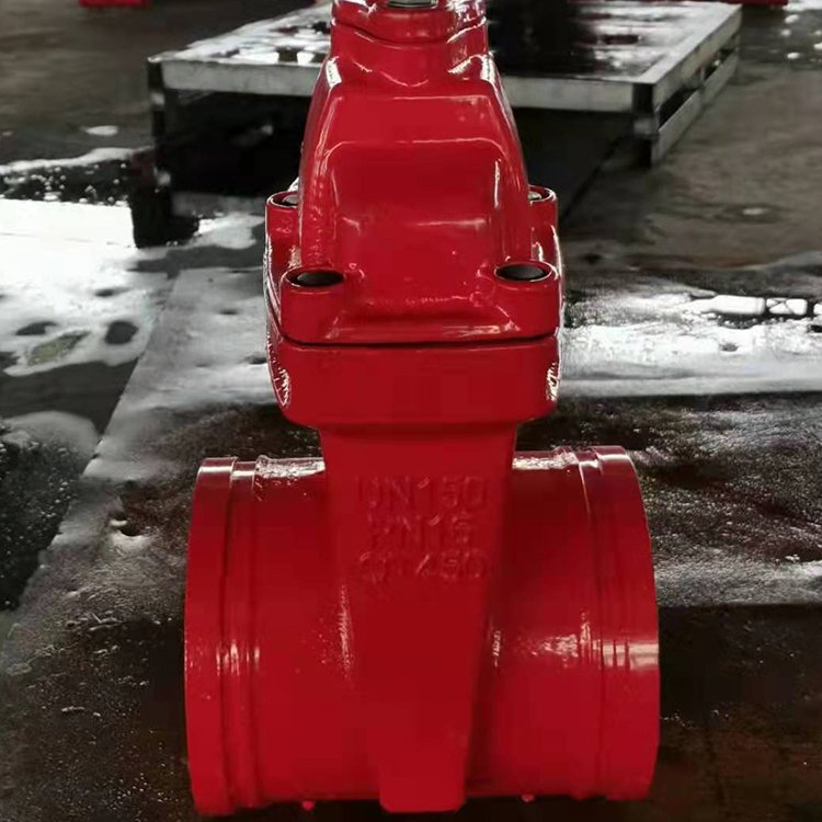 消防阀门 Z85X软密封暗杆沟槽闸阀 卡箍式手动开关阀 泊兴定做