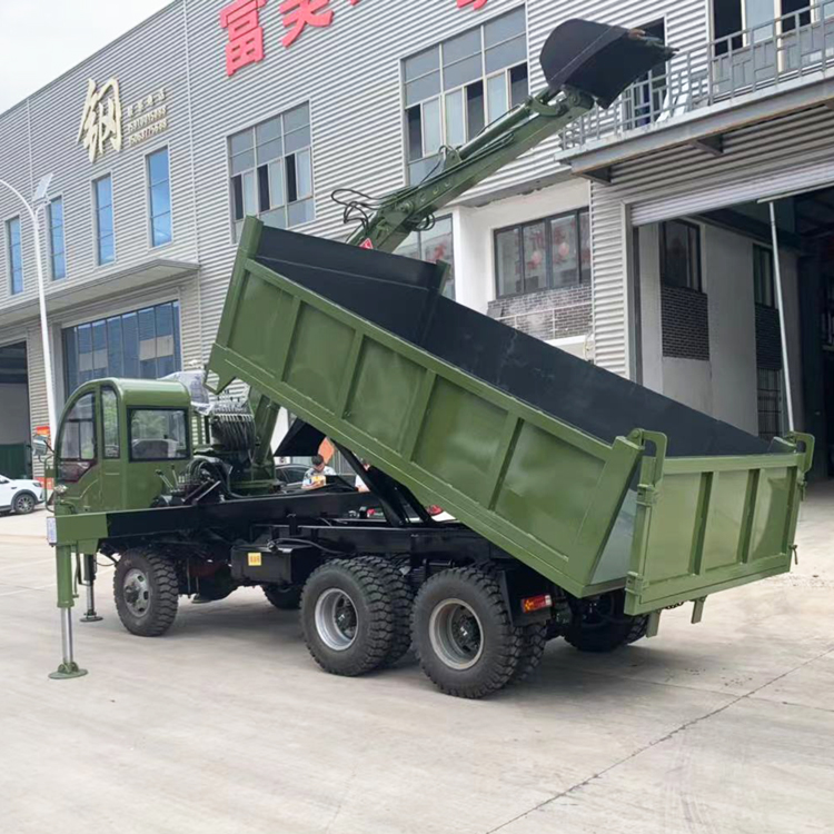 现货销售四不像随车挖  做10吨随车装载机 农村自装自卸随车挖