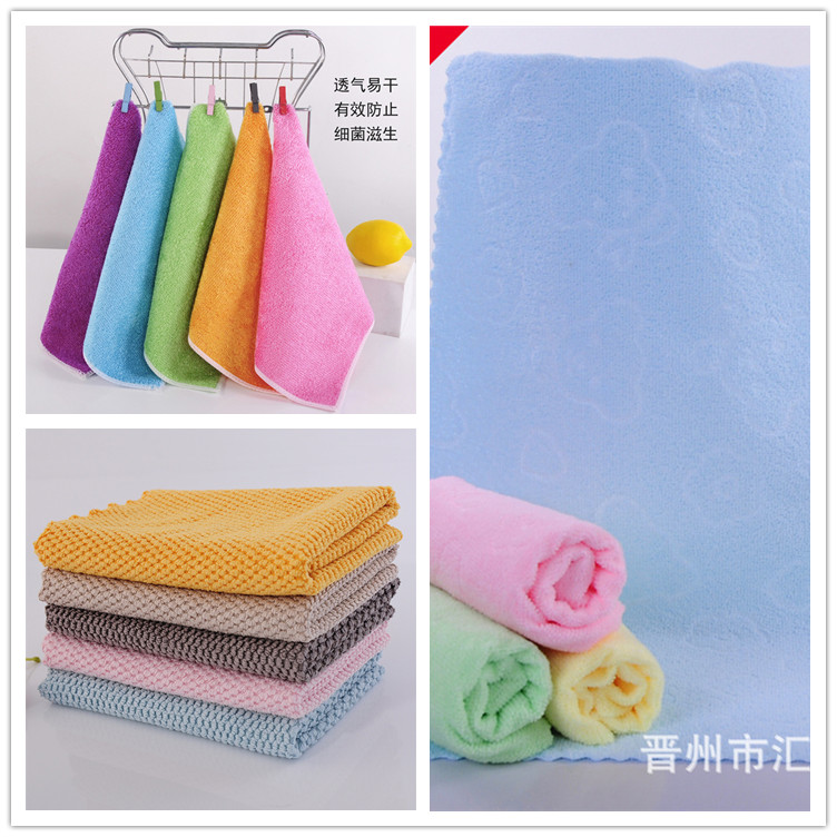 Hebei Textile Factory Customized and Batch Sold Cleaning Cloth with No Stains, Cleaning Cloth for Kitchen Use, No Hair Dropping