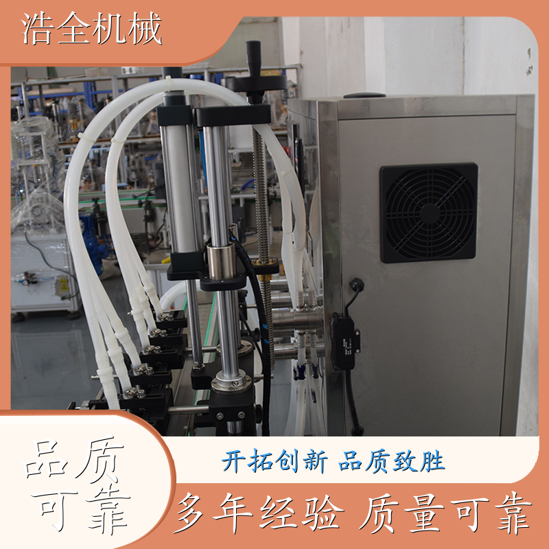 全自动液体定量灌装机 流水线6头消毒液灌装分装设备 6头化工液体酒类 运行平稳 操作简单
