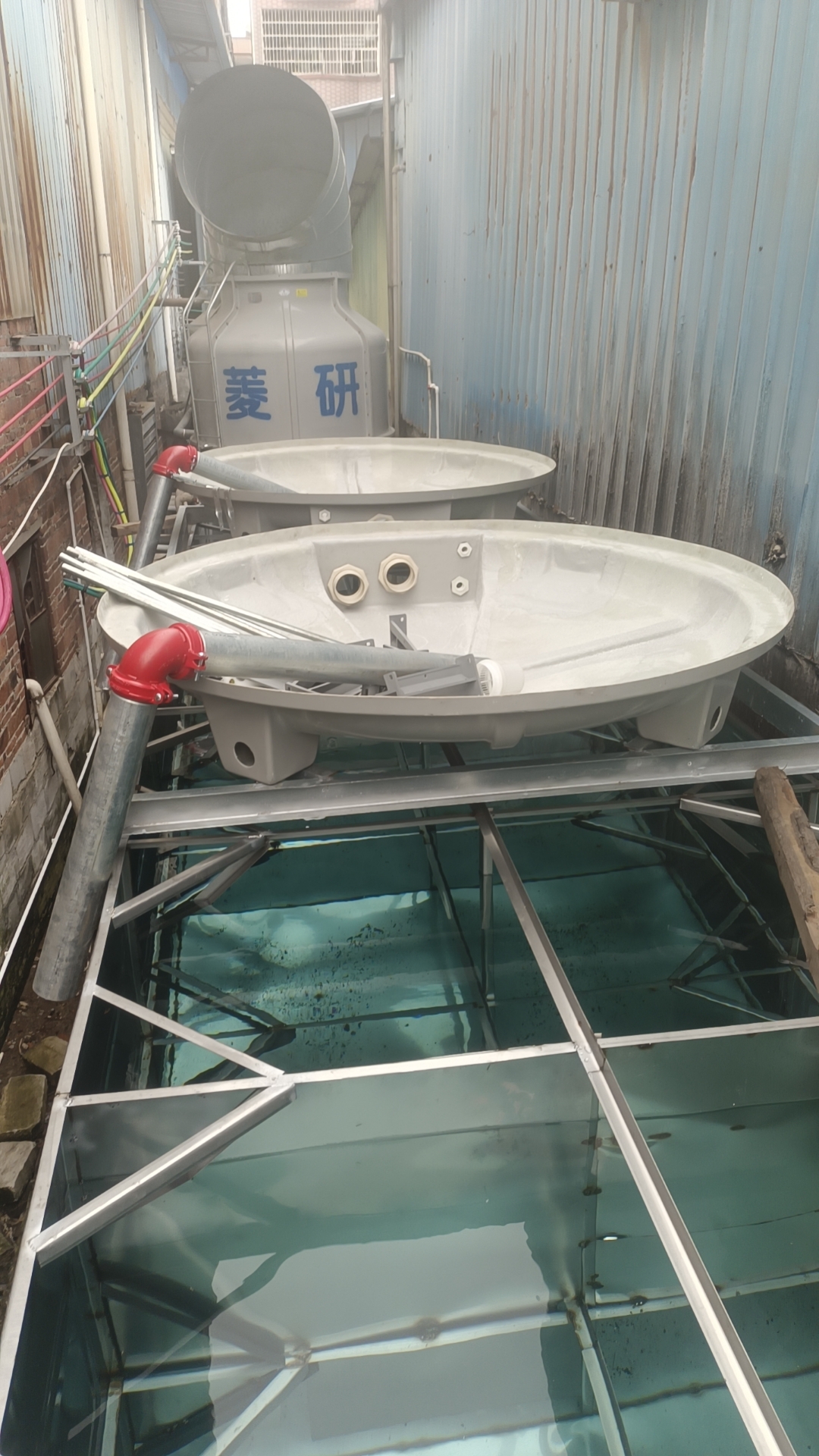50T圆形冷却塔 冷水塔 外贸冷水塔 低噪音低耗能  菱研机电