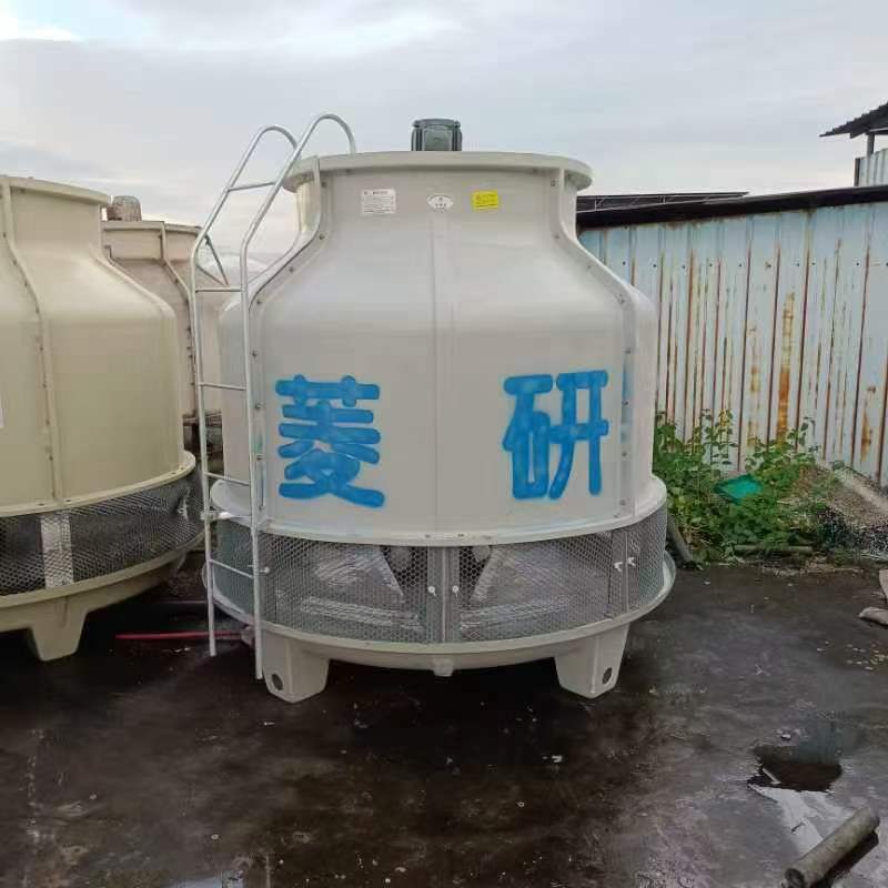 10T圆形冷却塔 工业塔 黄色水塔 低噪音低耗能  加厚塔体 