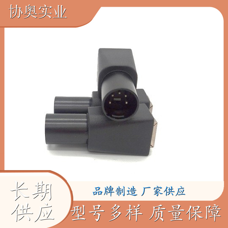 卡侬头5PIN公转网线转接头 卡侬头 5PIN 公转网线转接头 XLR 5PIN 公转 RJ45 母网络适配器