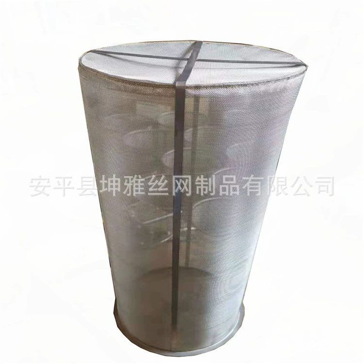 不锈钢编织网滤筒现货供应 安平县坤雅丝网批量采购