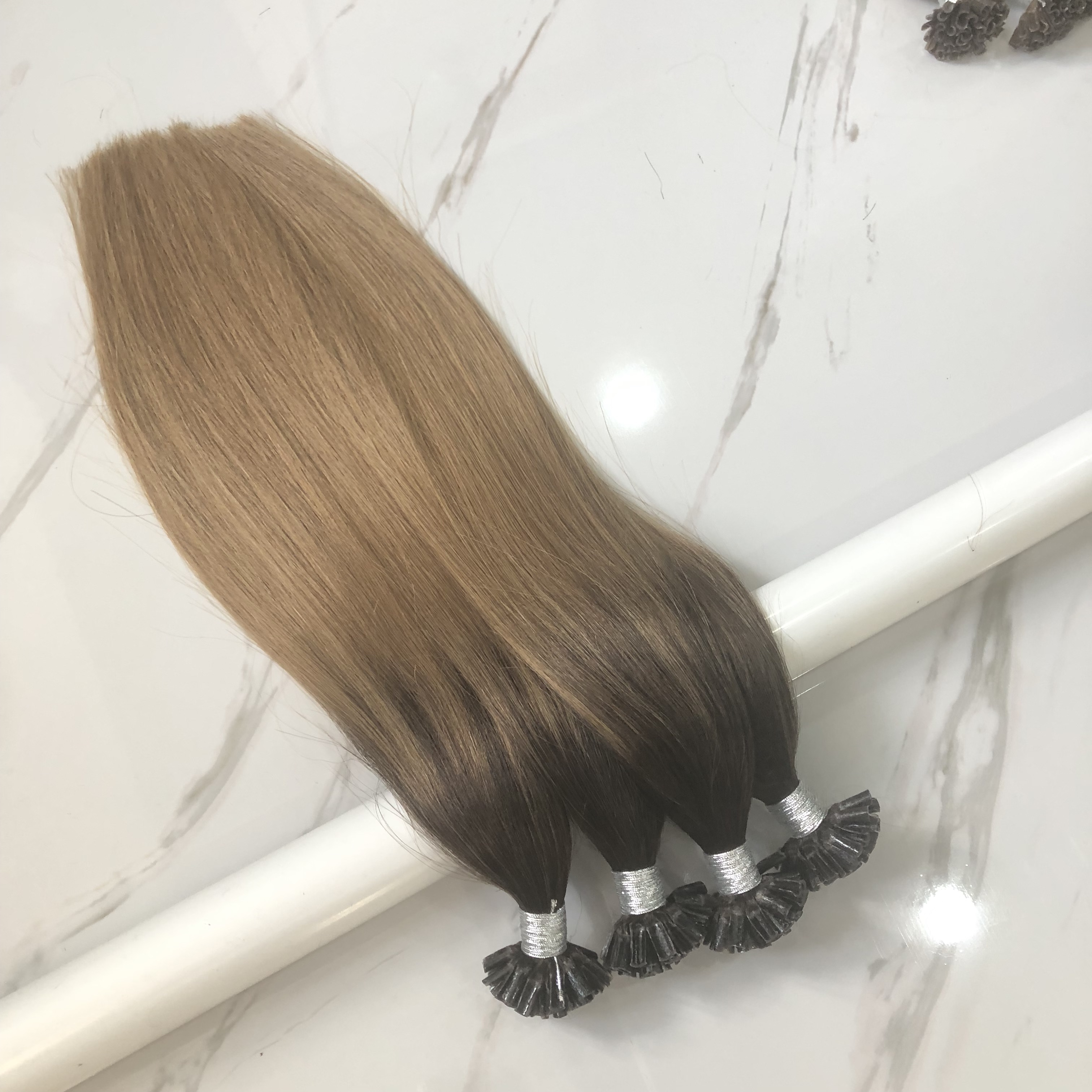 真人发human hair发把隐形发束 无痕接发库存 挑染色花色T加间色 厂家