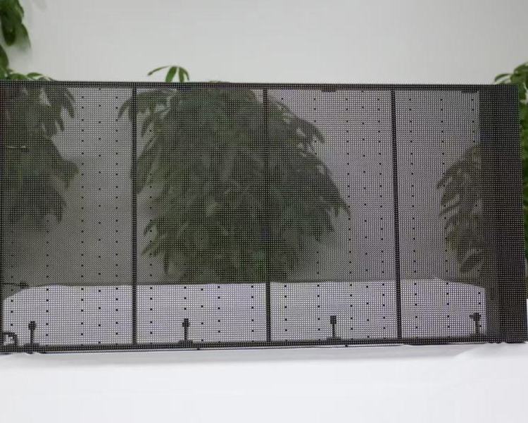 LED全息屏晶屏玻璃贴装通透度高尺寸可裁剪