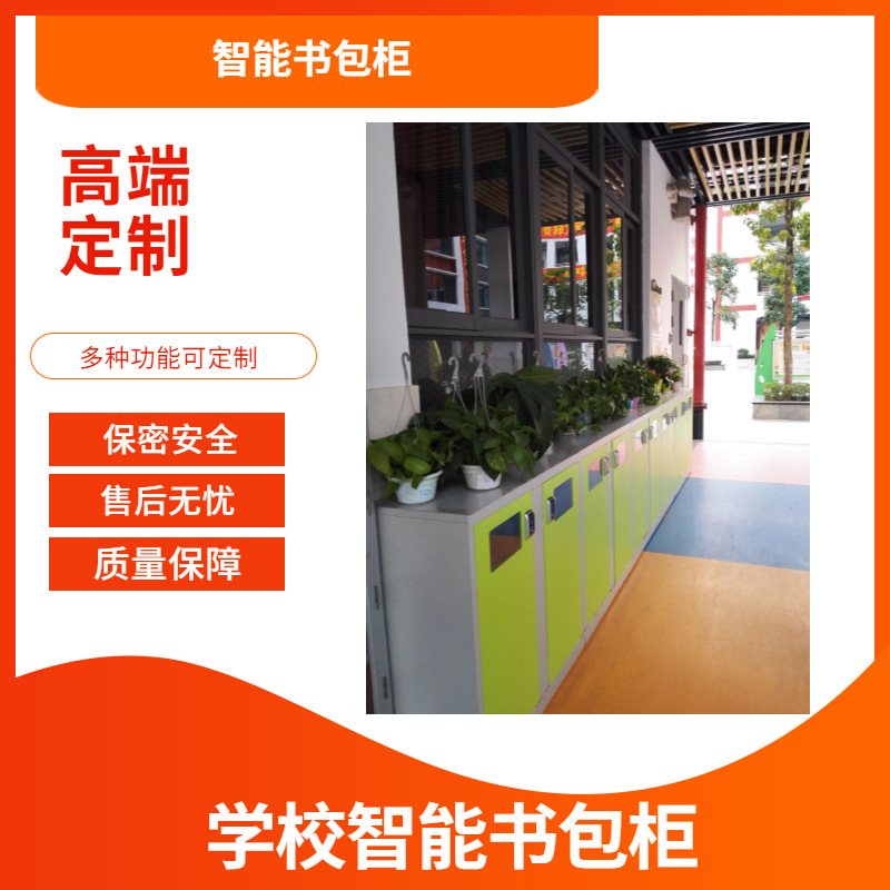 智勤泰现代简约钢制推拉式带锁书包柜ZQT003定制2门2层