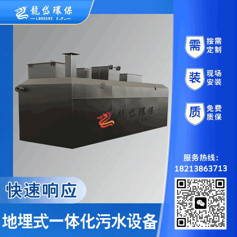 龙岱 地埋式一体化设备 医疗景区/服务区多场景 工业废水净化 支持 OEM