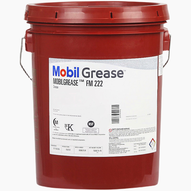 美孚食品级高温润滑脂1号 2号 Mobilgrease FM101 102 FM221 FM222白脂