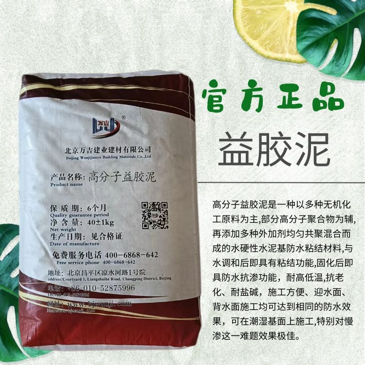 高分子防水益胶泥 游泳池马赛克粘贴胶泥 抗渗防冻型 单组份干粉状