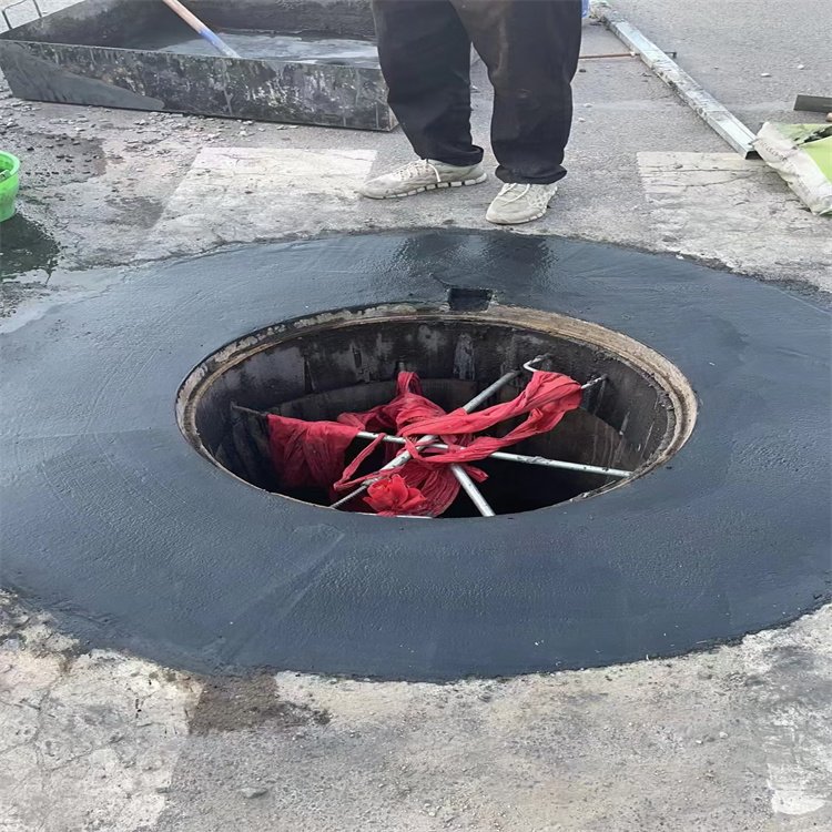 柏油路下水井破损抢修黑色高强快硬修补料 快速通车