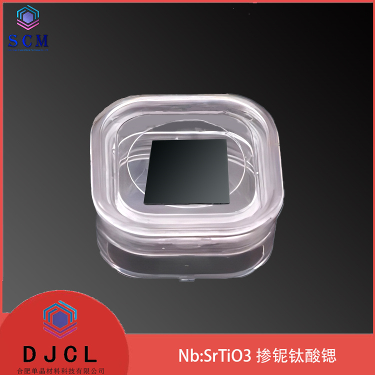 定制掺铌钛酸锶Nb:SrTiO3单晶薄膜高温超导单晶基片 15*15*0.5mm