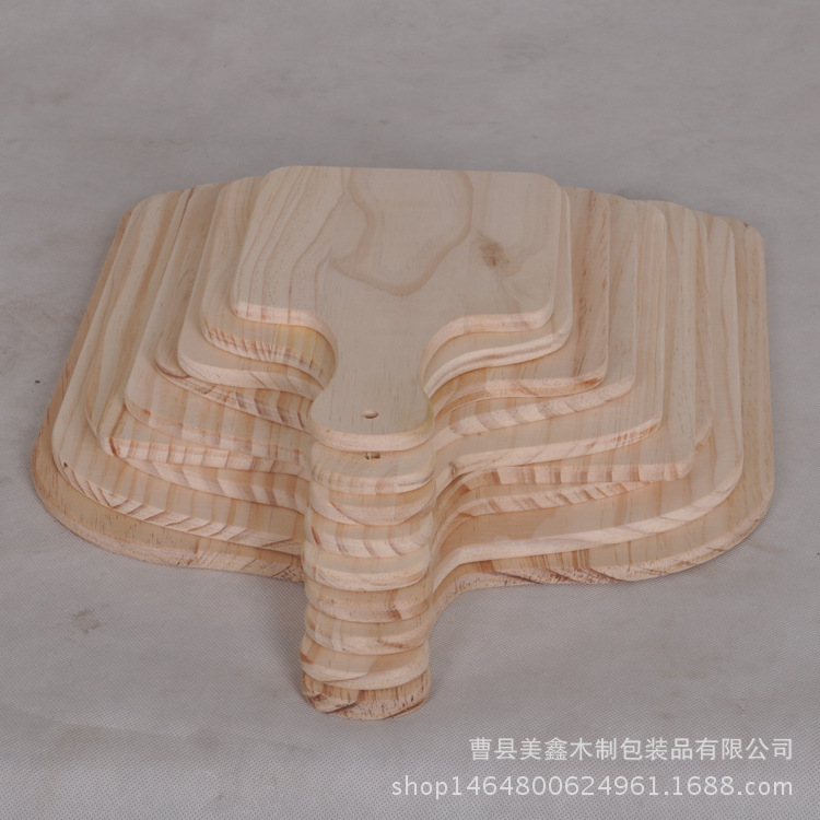 木托盘厂家现货批发 方形披萨托盘 木纹木质托盘logo