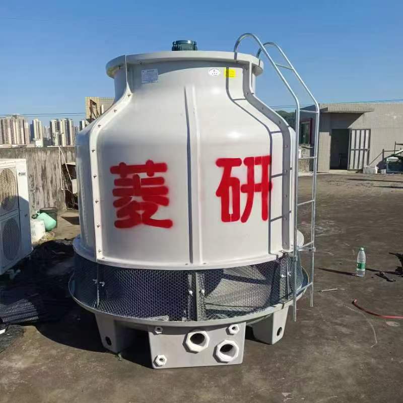 100T圆形冷却塔 工业塔 黄色水塔 低噪音低耗能  加厚塔体 