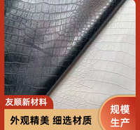 哑光鳄鱼纹皮革 再生料Recycled PU人造革 PU手表包装盒 