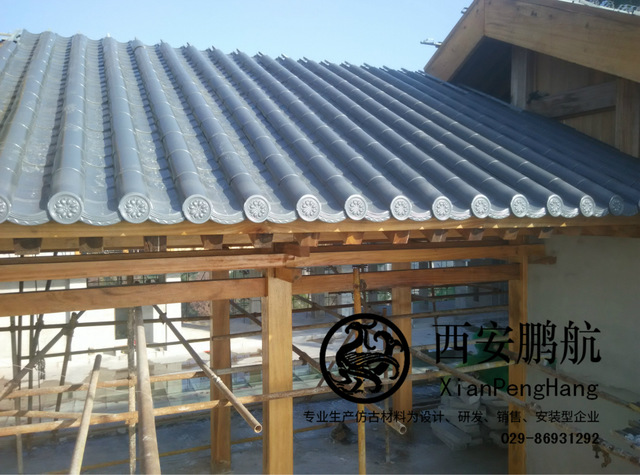 西安鹏航直销|金属瓦|仿古瓦|古建瓦|古建筑金属装饰|瓦片|铝瓦