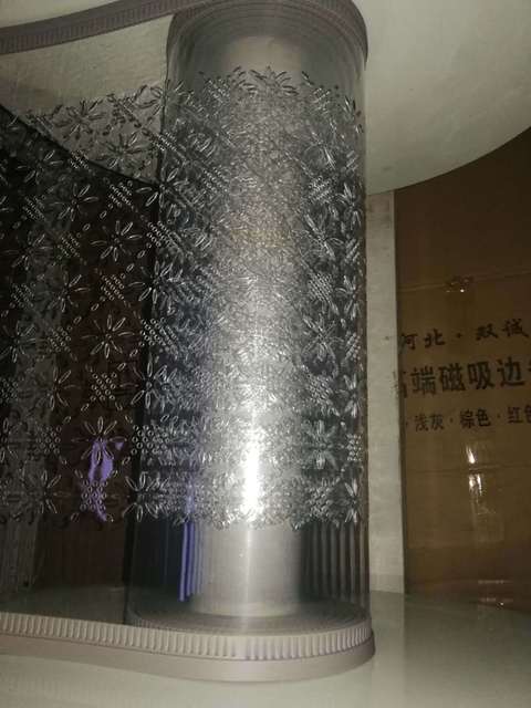 溢彩磁性自吸软门帘  梅花孔软门帘厂家隔断帘挡风隔热超市门帘