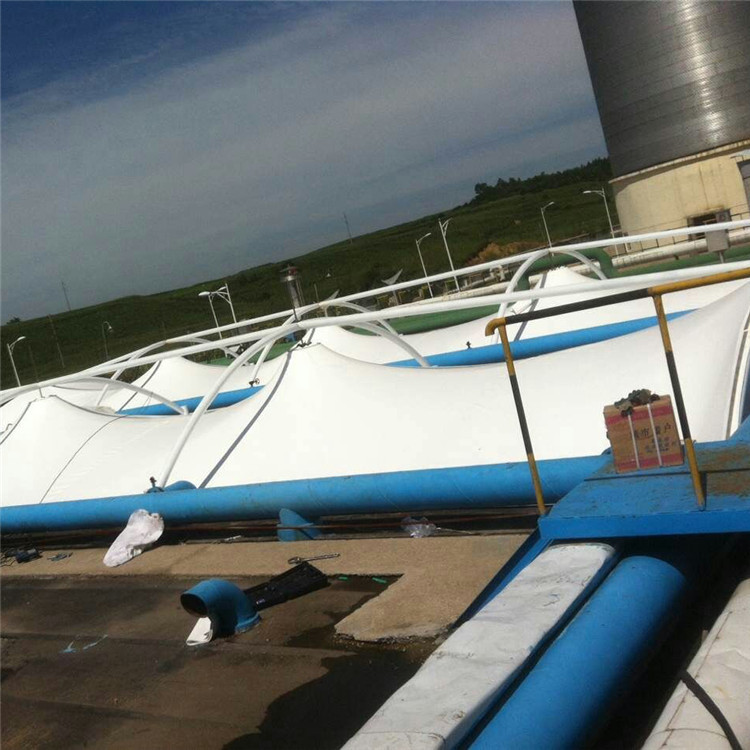 污水池膜结构 污水池膜结构工程建筑园林膜结构景观棚 张拉膜