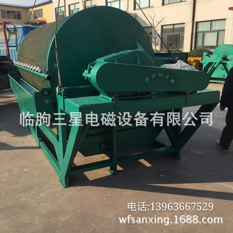 永磁筒式磁选机 强磁水选磁选机 水选永磁磁选机