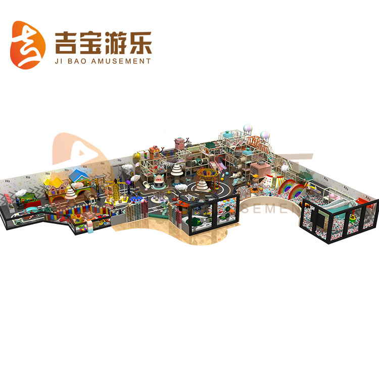 吉宝供应儿童主题乐园拓展闯关设备商场大小型游乐淘气堡定制