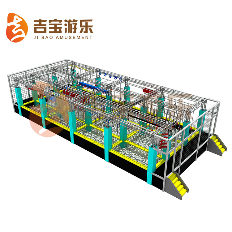 超级蹦床公园滑翔忍者道粘贴墙攀岩室内大型亲子乐园游乐场淘气堡