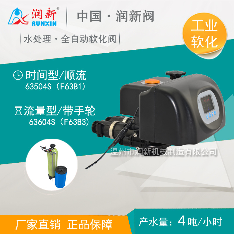 润新多路控制阀 时间/流量型软化阀头带手轮4吨 63604S F63B3/B1