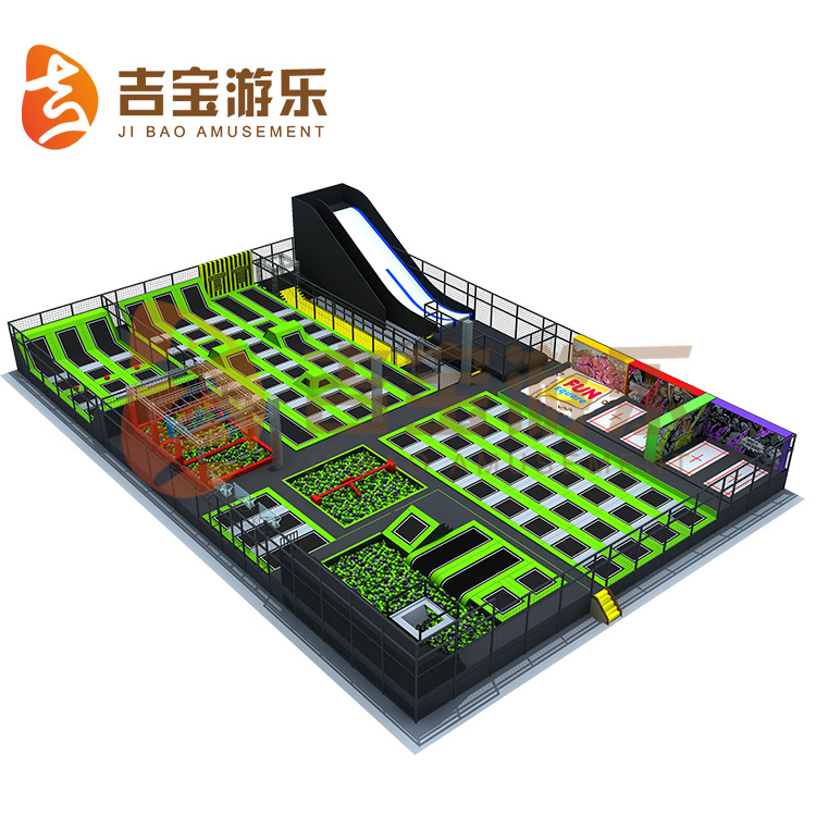 大型亲子互动室内超级蹦床组合多功能环保弹簧跳跳床设备游乐园
