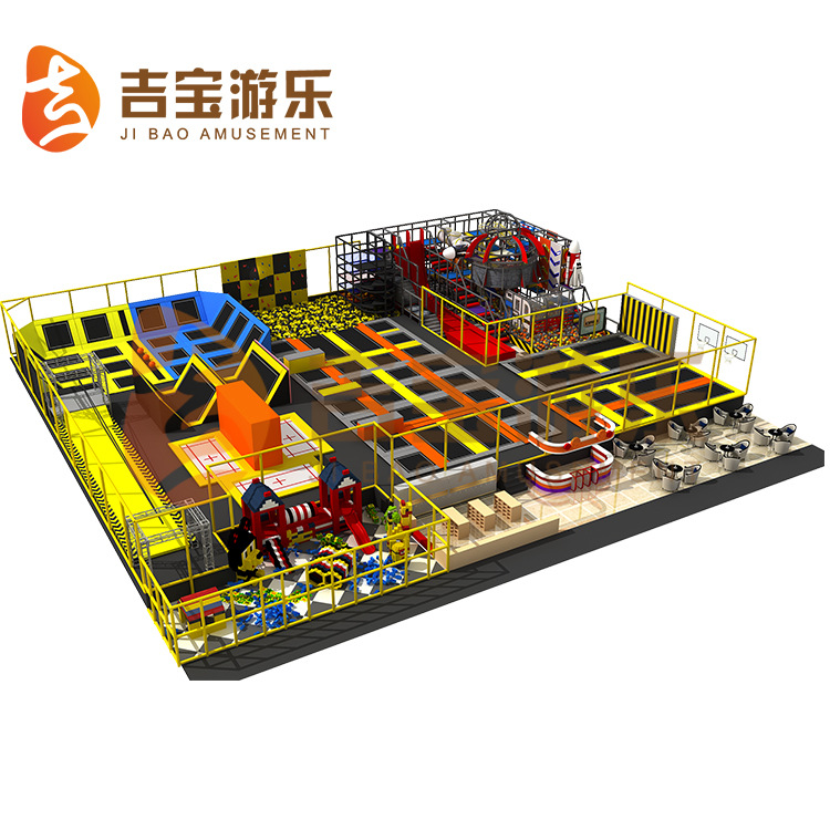 吉宝新款室内蹦床淘气堡儿童乐园大型游乐场 淘气堡厂家定制