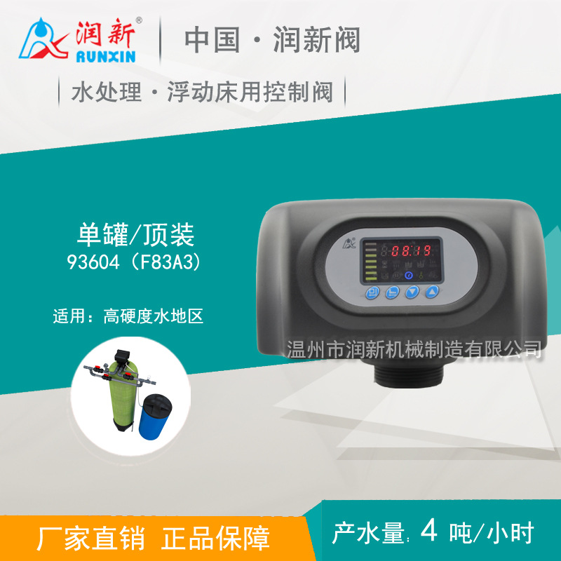 润新阀 单罐顶装高硬度浮动床用控制阀 钠离子交换器93604 F83A3