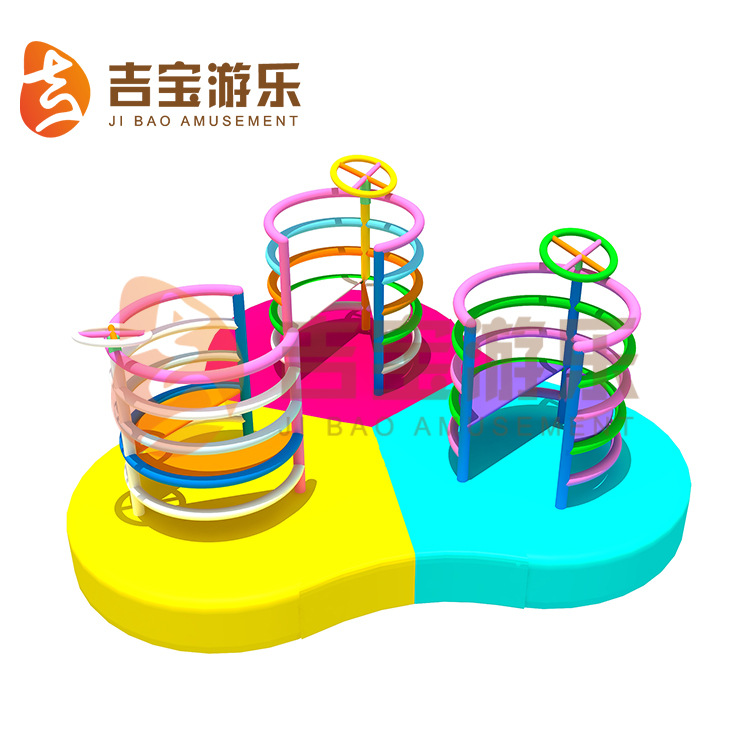 淘气堡儿童乐园室内游乐场 电动转马椰子树海豚秋千配件淘气堡设备定制