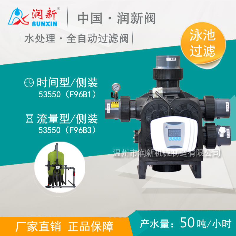 润新50吨水处理过滤系统控制阀 全自动过滤阀 53550 F96B1 F96B3