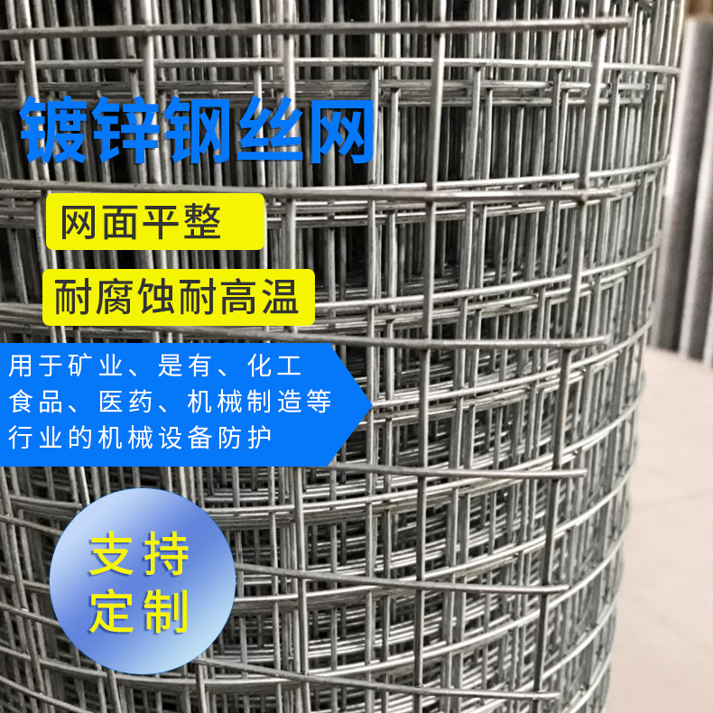 工业建筑镀锌钢丝网电焊网 建筑外墙保温防裂钢丝网厂家批发