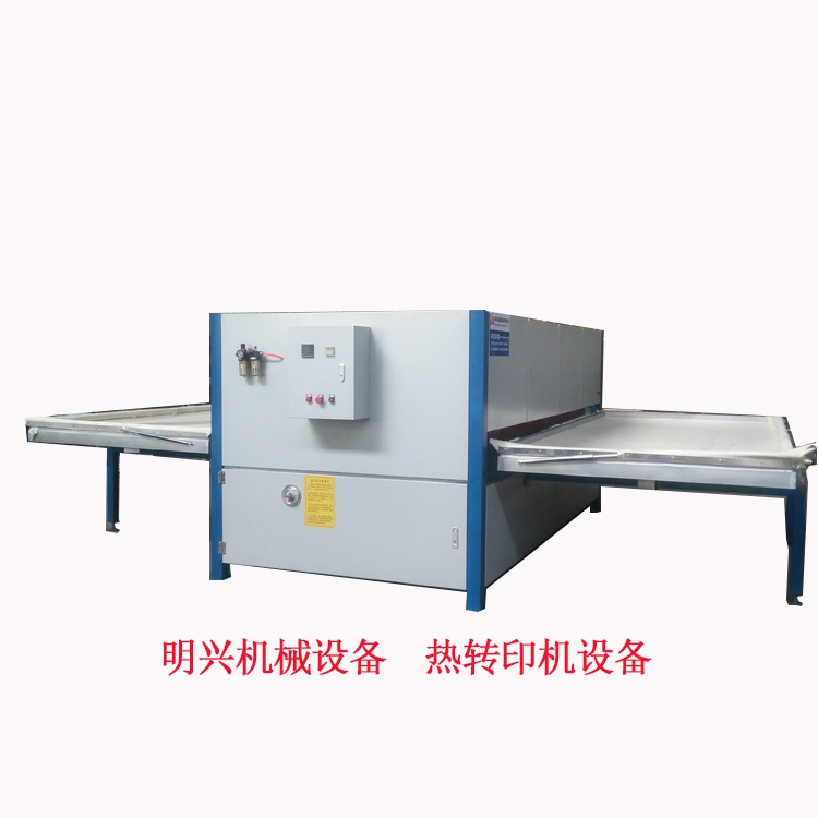 普通女工可操作  明兴双面加热木纹转印机 防火门木纹转印机