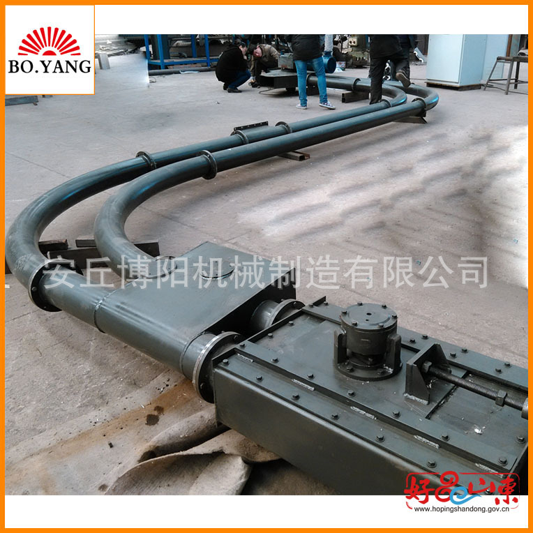 肥料输送管链机  管链式输送机 管道内输送密闭无尘可定制