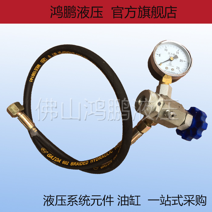 CQJ,NXQ系列充气工具 蓄能器专用充气配件 配充气头 油管 压力表