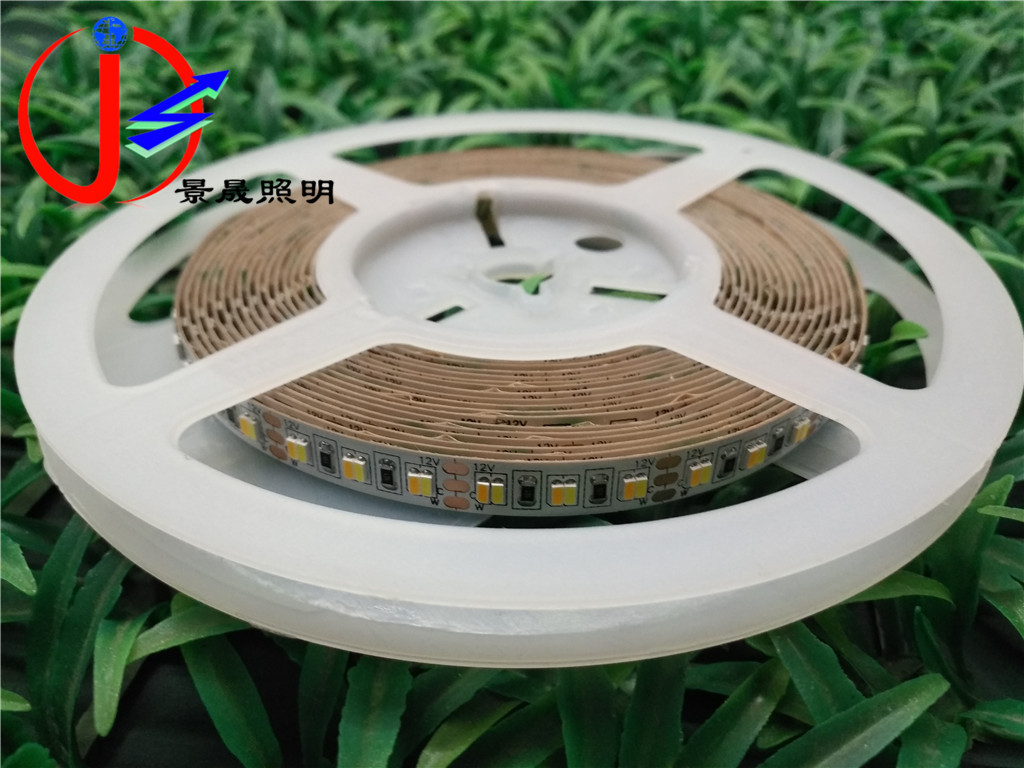 3014贴片双色温灯条 240灯LED二合一软灯带暖白+白光可调色温12V