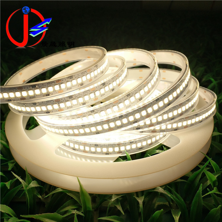 定制单排240灯2835LED防水灯带DC24V高亮防水2835LED灯带套管