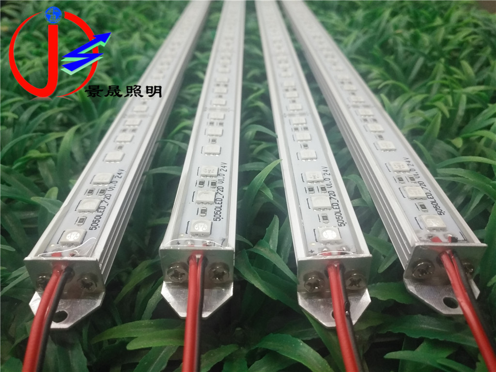高亮LED硬灯条5050防水 户外5050鋁槽滴胶防水硬灯条 5050硬灯条