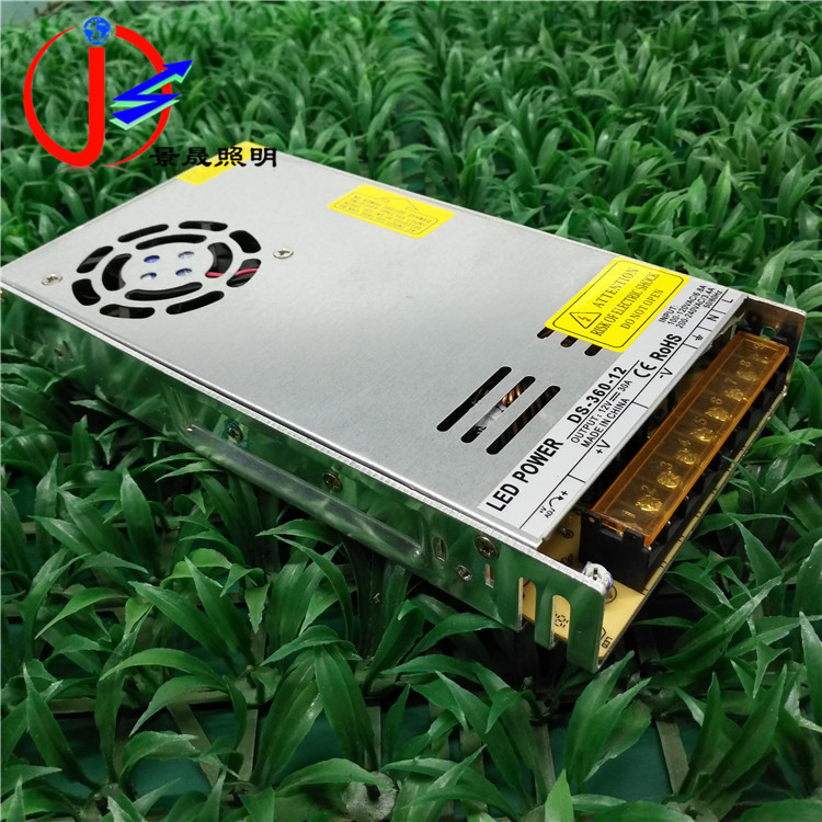 厂家直销350W12V24V开关电源超薄灯箱灯带灯条专用电源质保3年