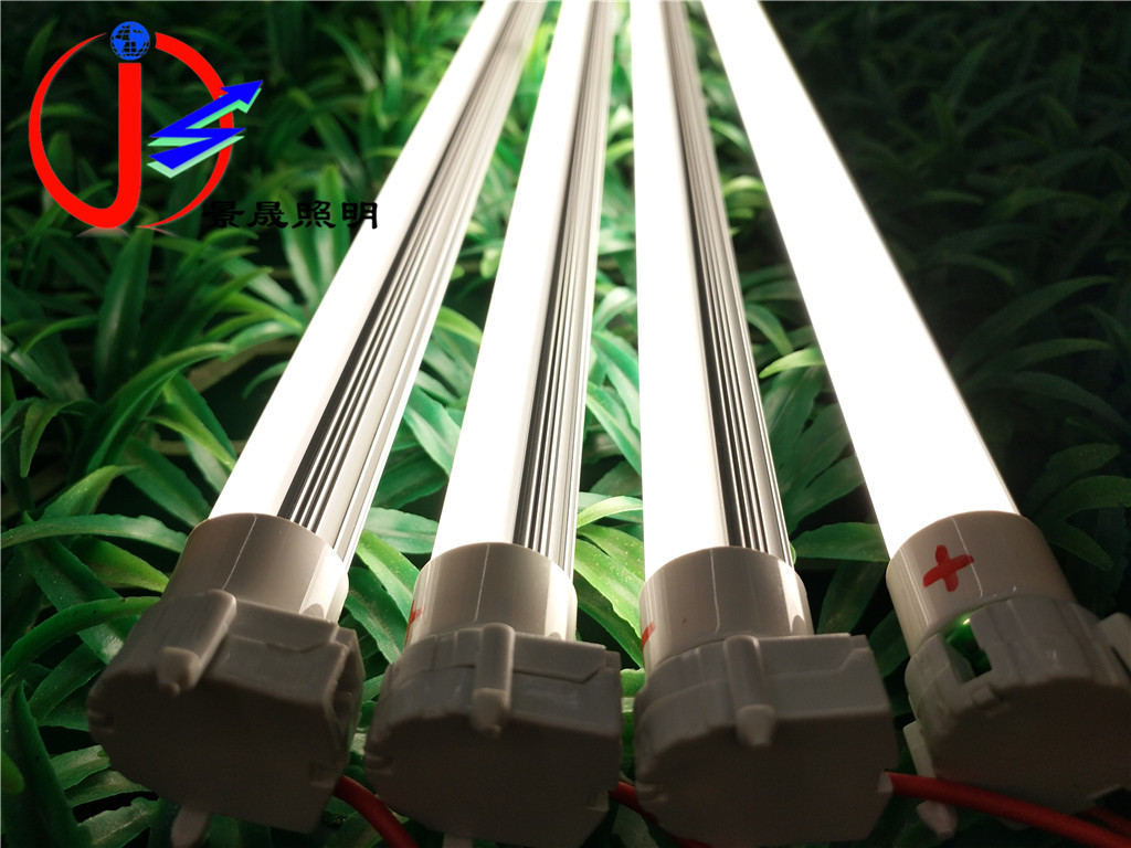 直流12V T5LED日光灯灯管 低压一体化支架灯 T5无影日光灯暖白